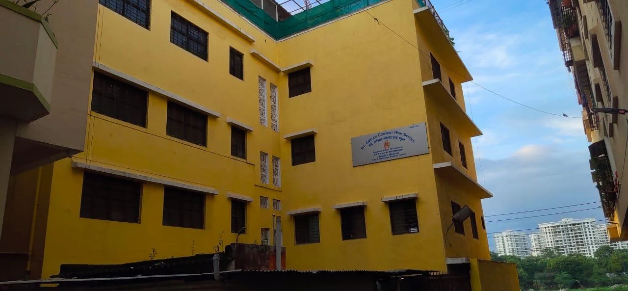 St. Oscar Convent High School building in Keshav Nagar, Mundhwa